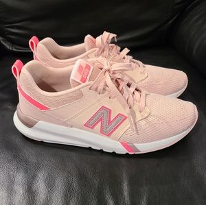 New Balance 009 Sneakers Neon Coral Pink 7.5